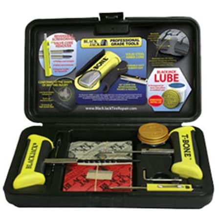 Black Jack Tire Repair Black Jack Tire Repair BJK-KT-340 Tire Repair Kit With T - Bone Handles And Screwdriver BJK-KT-340